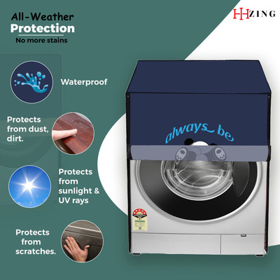 Hizing Front Loading Washing Machine  Cover(Width: 64 cm, Blue)