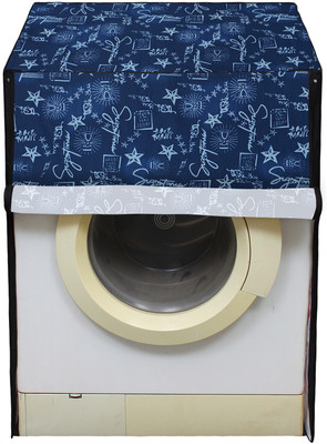 LITHARA Front Loading Washing Machine  Cover(Width: 60.96 cm, Blue, Grey)
