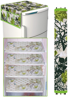 FRC Decor Refrigerator  Cover(Width: 53 cm, White)