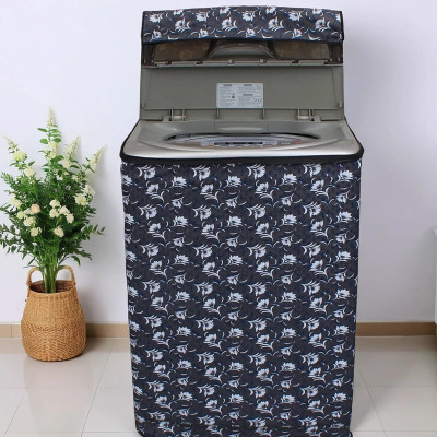 SANRAKSSHAN Top Loading Washing Machine  Cover(Width: 58.42 cm, White, Grey)