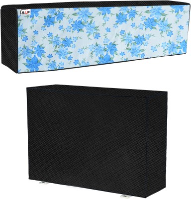 AAVYA UNIQUE FASHION Air Conditioner  Cover(Width: 91.44 cm, Blue,White)