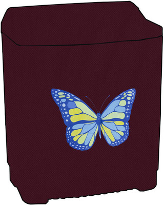 Delideal Semi-Automatic Washing Machine  Cover(Width: 84 cm, Maroon)