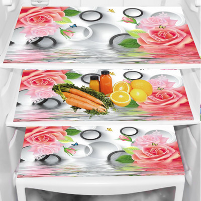 SANRAKSSHAN Fridge Mat(Width: 44 cm, Multicolor)