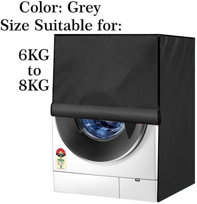 Declooms Front Loading Washing Machine  Cover(Width: 61 cm, Grey)