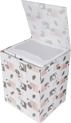 Heart Home Top Loading Washing Machine  Cover(Width: 59 cm, Cream)