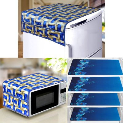 KANUSHI Microwave Oven  Cover(Width: 86 cm, Blue)