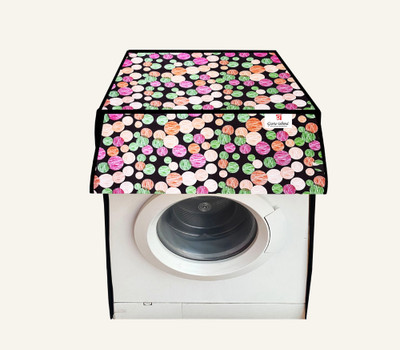 GURU-ISHMA Front Loading Washing Machine  Cover(Width: 60.96 cm, Pink, Brown, Green)