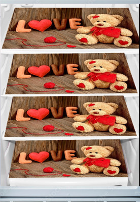 REVEXO Fridge Mat(Width: 32 cm, Brown)