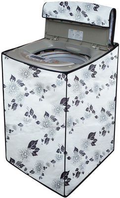Star Weaves Top Loading Washing Machine  Cover(Width: 59 cm, White, Grey)