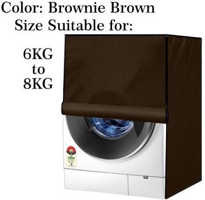 Declooms Front Loading Washing Machine  Cover(Width: 61 cm, Brown)