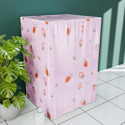 KUBER INDUSTRIES Top Loading Washing Machine  Cover(Width: 63 cm, Pink & Red)