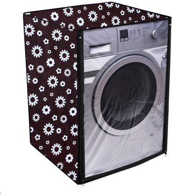 Nitasha Front Loading Washing Machine  Cover(Width: 60 cm, Brown, White)