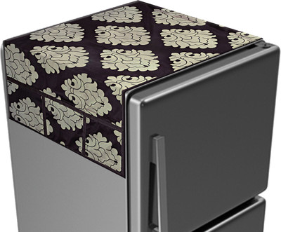 KUBER INDUSTRIES Refrigerator  Cover(Width: 98 cm, Brown)