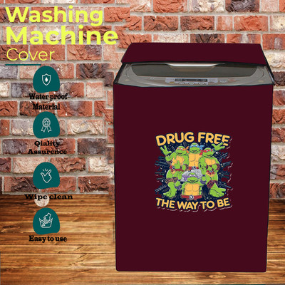 KVAR Top Loading Washing Machine  Cover(Width: 68 cm, Maroon)