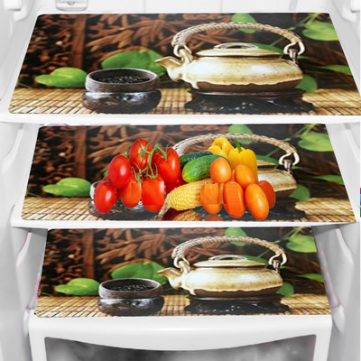 SANRAKSSHAN Fridge Mat(Width: 44 cm, Multicolor)