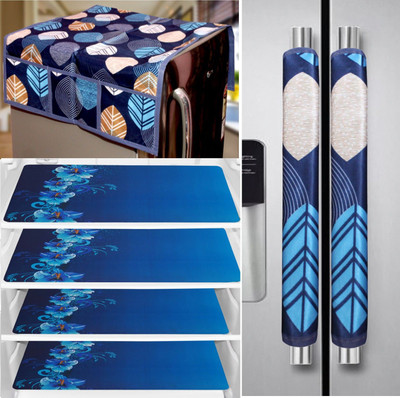 RichBox Refrigerator  Cover(Width: 91 cm, BLUE)