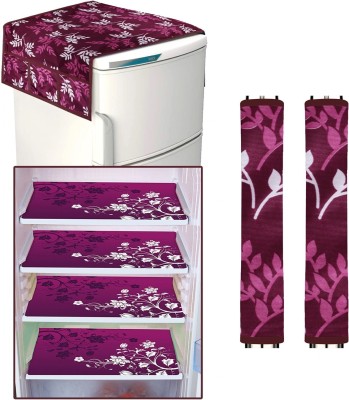 LooMantha Refrigerator  Cover(Width: 55 cm, Maroon)