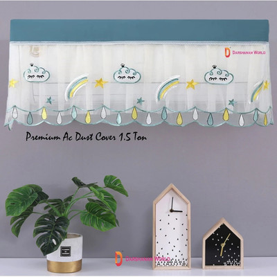 DARSHANAM WORLD Air Conditioner  Cover(Width: 97 cm, GREEN, BLUE)
