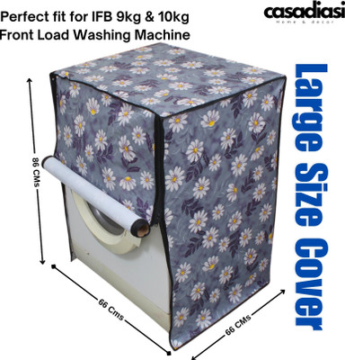 Casadiasi Front Loading Washing Machine  Cover(Width: 66 cm, Sky Blue)