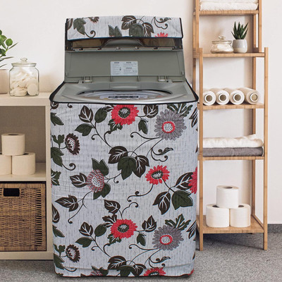 Zostera Top Loading Washing Machine  Cover(Width: 66 cm, WHITE)