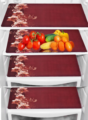 REVEXO Fridge Mat(Width: 32 cm, Multicolor, Transparent)