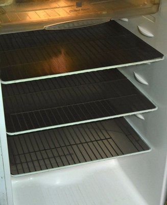 KUBER INDUSTRIES Fridge Mat(Width: 48 cm, Black)