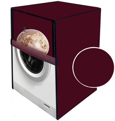 JM Homefurnishings Front Loading Washing Machine  Cover(Width: 69 cm, Maroon)