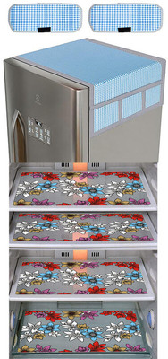 Dakshya Industries Refrigerator  Cover(Width: 54 cm, Blue)