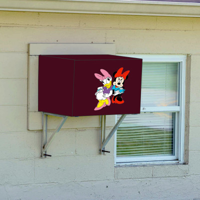 JM Homefurnishings Air Conditioner  Cover(Width: 68.58 cm, Maroon)