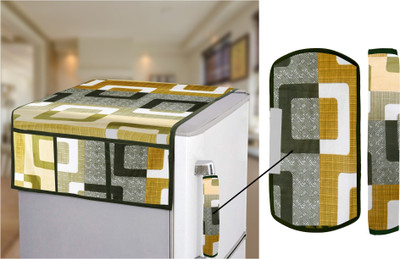 E-Retailer Refrigerator  Cover(Width: 99 cm, Value For Money Combo Pack Of 3 Piece, Green)