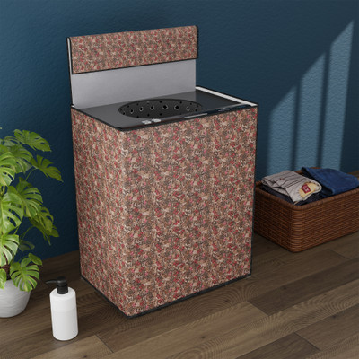 KUBER INDUSTRIES Top Loading Washing Machine  Cover(Width: 68 cm, Brown, Red)