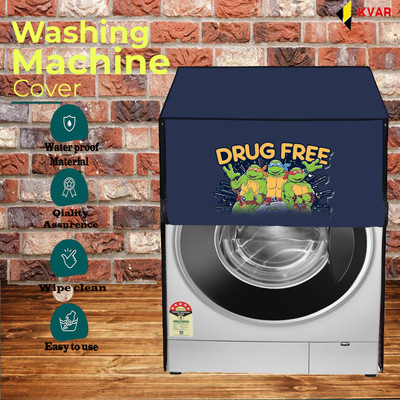 KVAR Front Loading Washing Machine  Cover(Width: 70 cm, Blue)