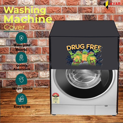 KVAR Front Loading Washing Machine  Cover(Width: 61 cm, Grey)