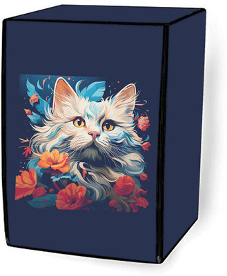 Delideal Front Loading Washing Machine  Cover(Width: 64 cm, Blue)