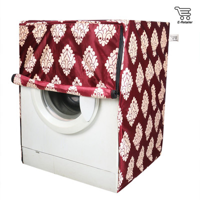 E-Retailer Front Loading Washing Machine  Cover(Width: 58 cm, Maroon)