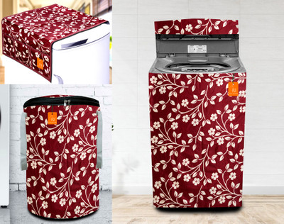 RELOOK INDUSTRIES Top Loading Washing Machine  Cover(Width: 58 cm, Maroon)