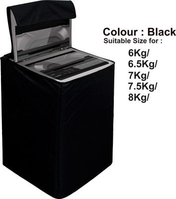Star Weaves Top Loading Washing Machine  Cover(Width: 61 cm, Black)