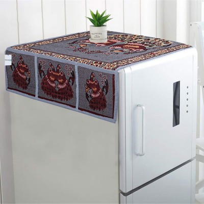 HOMESTIC Refrigerator  Cover(Width: 98 cm, Grey)