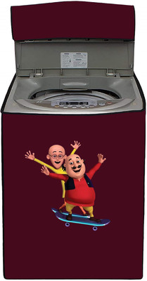 Delideal Top Loading Washing Machine  Cover(Width: 77 cm, Maroon)