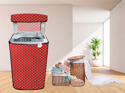 GURU ISHMA Top Loading Washing Machine  Cover(Width: 58.42 cm, red)