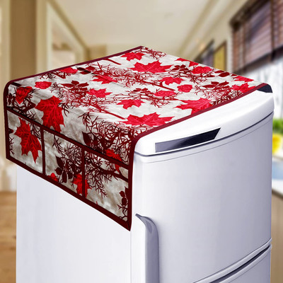 Crosmo Refrigerator  Cover(Width: 56 cm, Red)