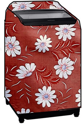 Delideal Top Loading Washing Machine  Cover(Width: 69 cm, Brown, White)
