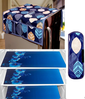 REVEXO Refrigerator  Cover(Width: 58 cm, Multicolor)