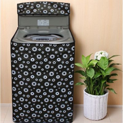 SANRAKSSHAN Top Loading Washing Machine  Cover(Width: 58.42 cm, Black, White)