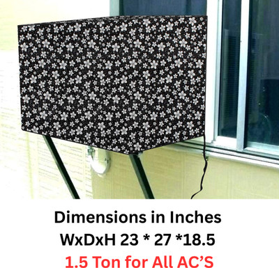 CALIST Air Conditioner  Cover(Width: 58 cm, Black, Pink)