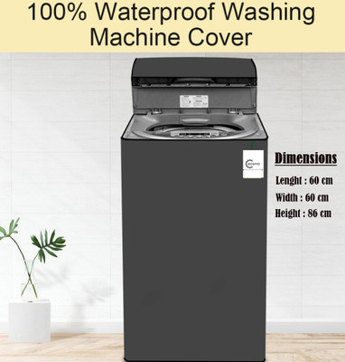 Crosmo Top Loading Washing Machine  Cover(Width: 58 cm, Grey)