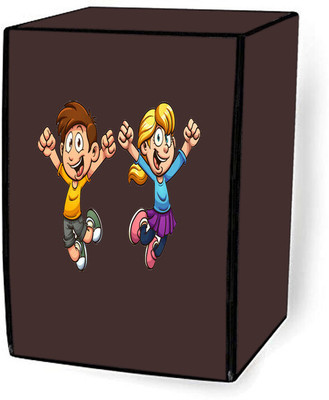 Delideal Front Loading Washing Machine  Cover(Width: 66 cm, Brown)