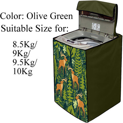 Declooms Top Loading Washing Machine  Cover(Width: 64 cm, Green)