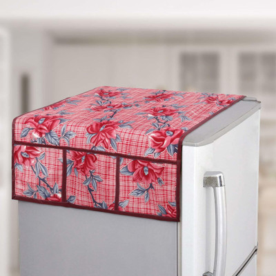 E-Retailer Refrigerator  Cover(Width: 53 cm, Red)