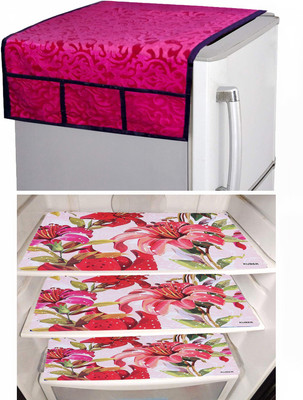 KUBER INDUSTRIES Refrigerator  Cover(Width: 56 cm, Multicolor)
